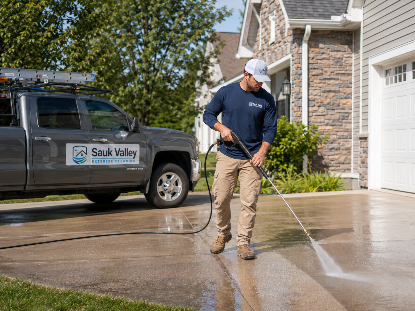 Concrete & driveway cleaning
